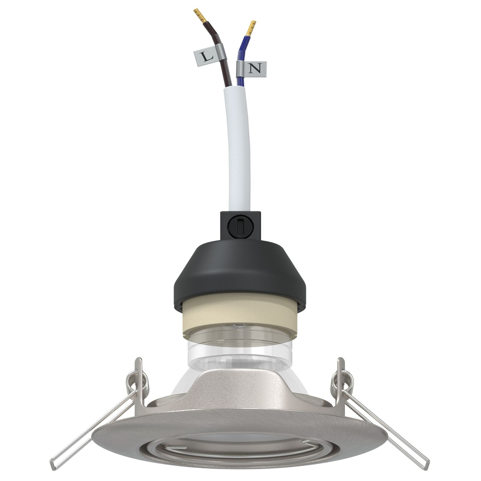 Lampen Set Van 24 Aluminium 9 Cm Ingebouwde Led-Lampen Zilver