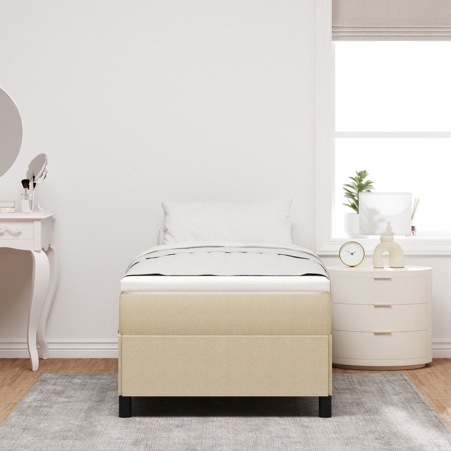 Bedframe Corduroy Stof Lichtgroen grijs 100 x 200 cm