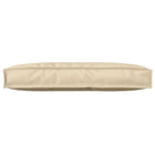 Palletkussen beige 80x40x12 cm