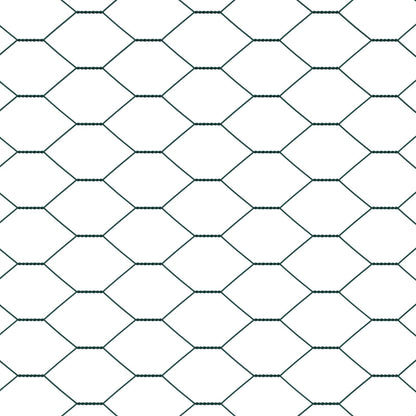 Metaal Tuinhekset Set Van 2 Groen Metaal 25 X 1,2 Meter