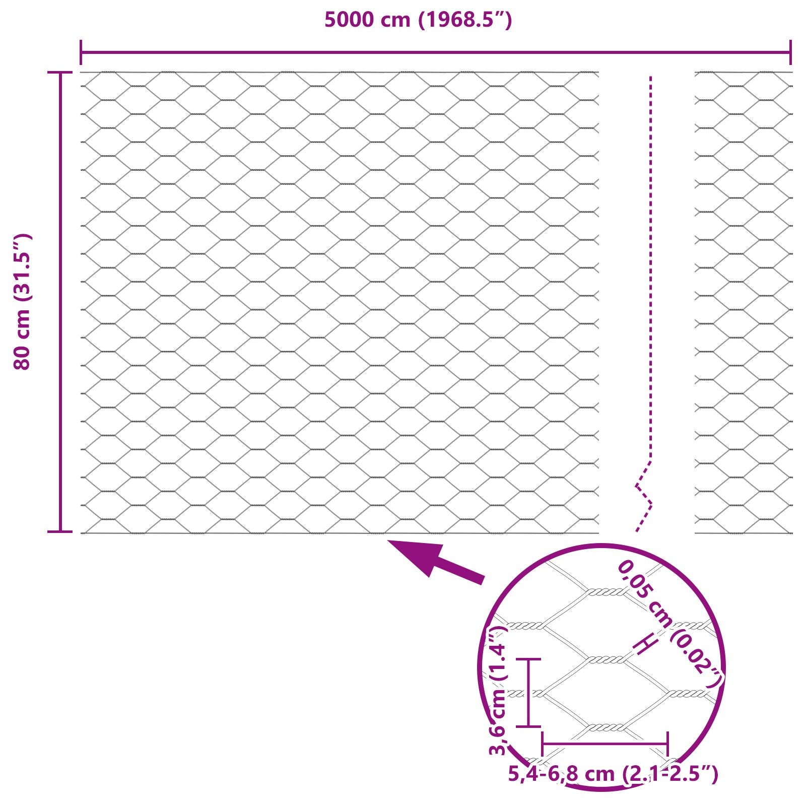 Hekpalen 11 Stuks U-Channel 80 Cm Gegalvaniseerd Staal,  Hexagonaal Hek 0,8X50 M Gegalvaniseerd Staal