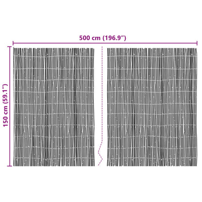 Bamboe Hek 500 x 150 cm