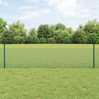 Hekpaneel met paal 0,5 x 10 m groen metaal