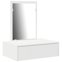 Wandhängende Make-Up Tafel 60 x 40 x 70 cm Wit zonder LED