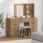 Ceiling table with drawer 3 pcs Brown 40 x 41 x 135 cm Engineered wood