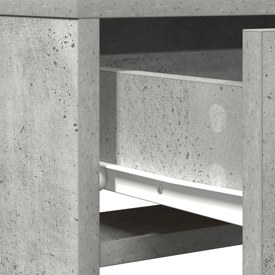 Kaptafel Met Led-Verlichting Betongrijs Beton grijs 50 x 41 x 140 cm