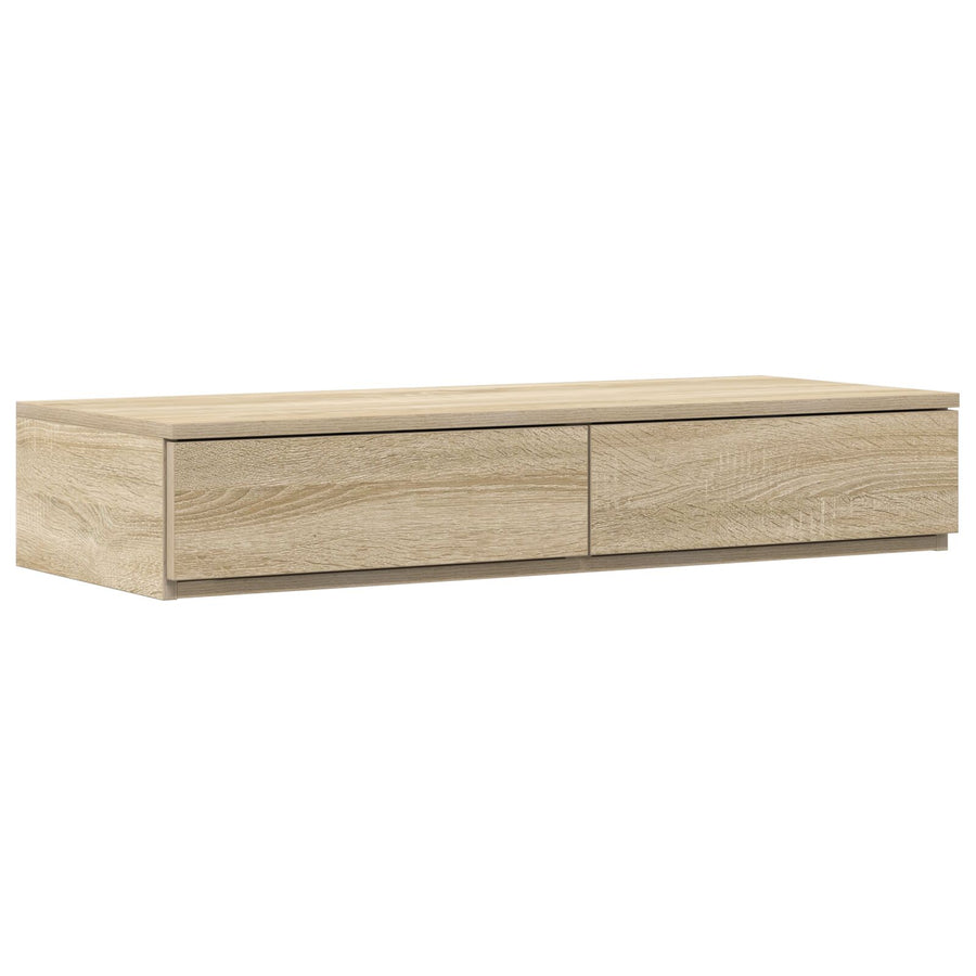 Bedlades 75X36,5X16,5 Cm Geprocessed Hout Sonoma eiken 75 x 36.5 x 16.5 cm