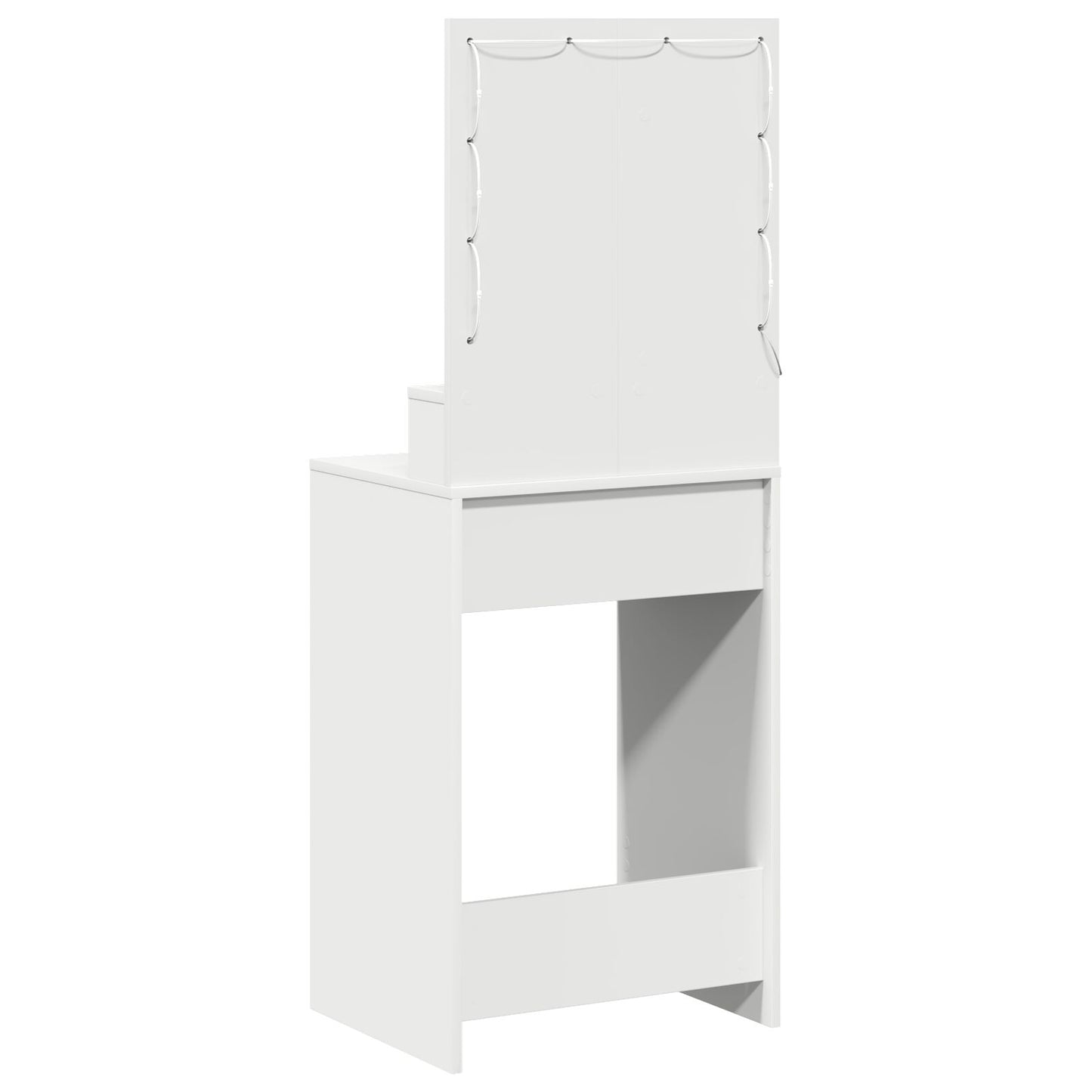 Kaptafel Met Led-Verlichting - - Wit 50 x 41 x 135 cm