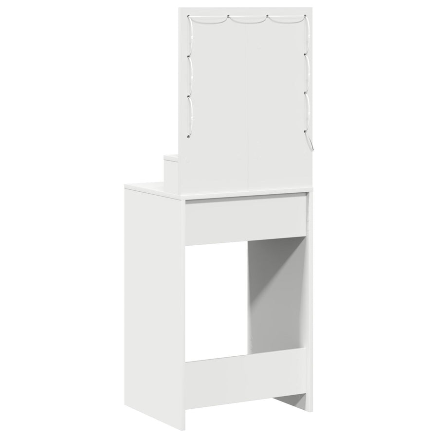 Kaptafel Met Led-Verlichting - - Wit 50 x 41 x 135 cm