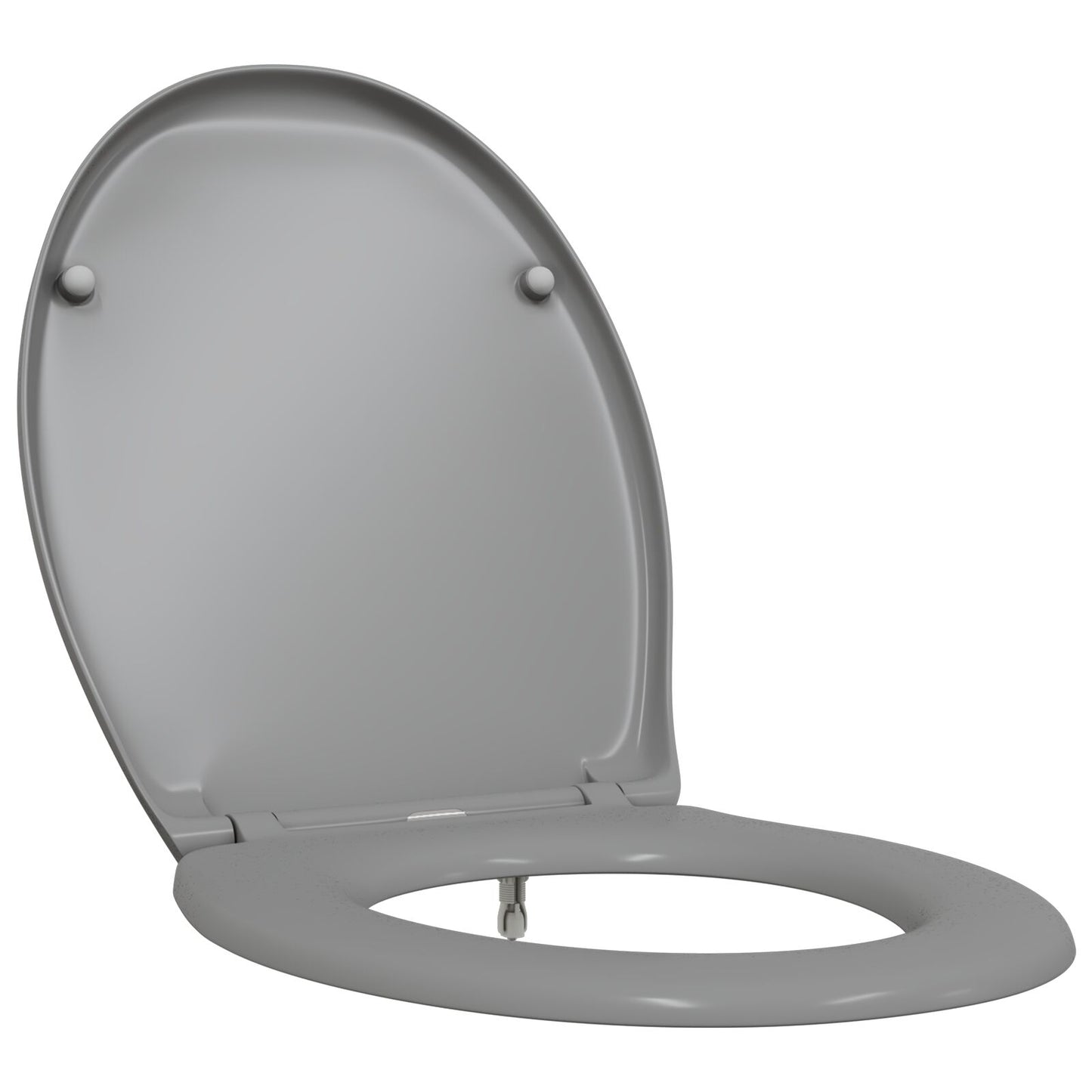 Snelle Ontgrendel Toiletzitting Met Zachte Sluiting Duroplast Grijs