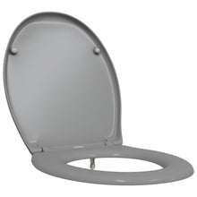 Snelle Ontgrendel Toiletzitting Met Zachte Sluiting Duroplast Grijs