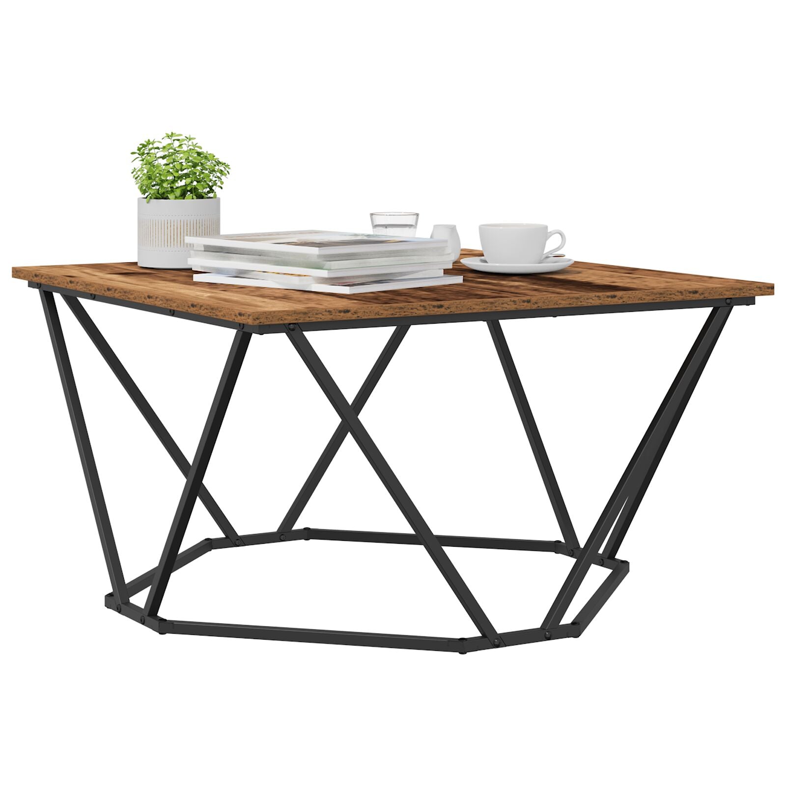 Salontafel Massief Gerecycled Hout Medium Oud hout