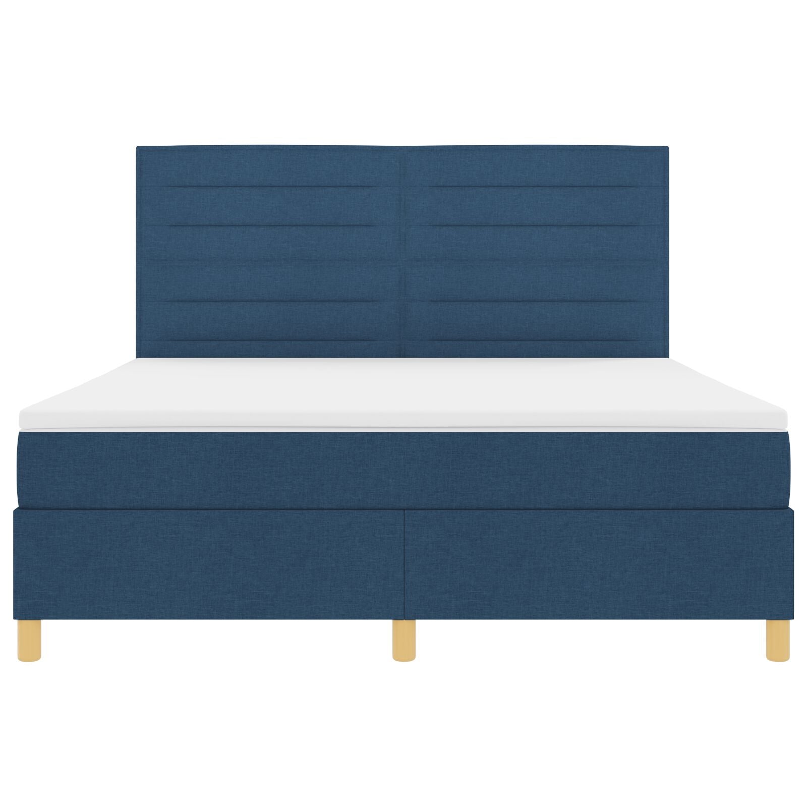 Boxspringbed Met Matras Blauw Super King Stof Blauw