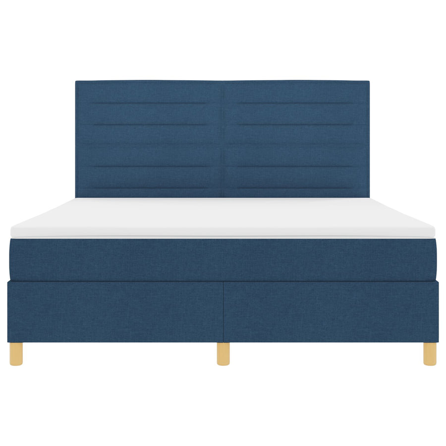 Boxspringbed Met Matras Blauw Super King Stof Blauw