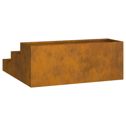 Tuinplanter 3-Lagen 90 x 90 x 35 cm Verweerd staal