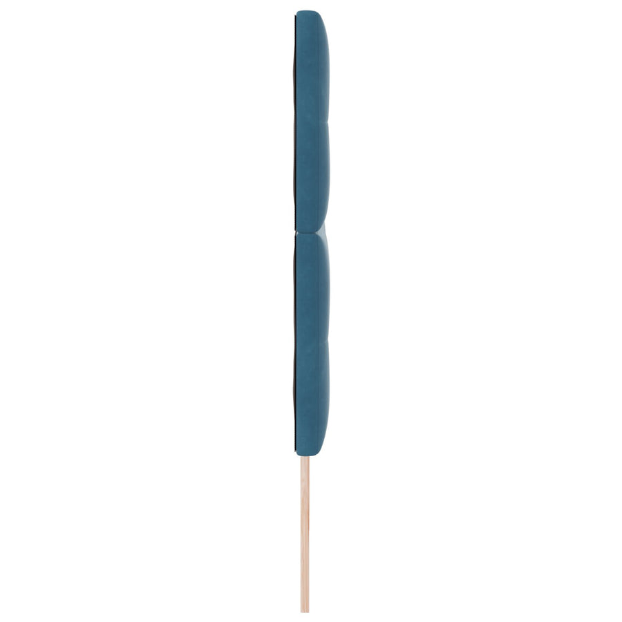 Hoofdbord Met Knopen Fluweel Donkerblauw 200 cm Hoog hoofdbord