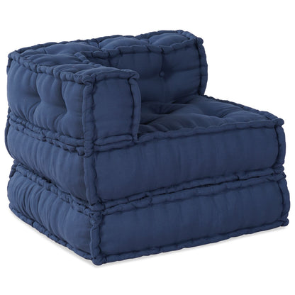 Modulaire Poef 70X70X54 Stof Indigo 70 x 70 x 54 cm Hoekbank