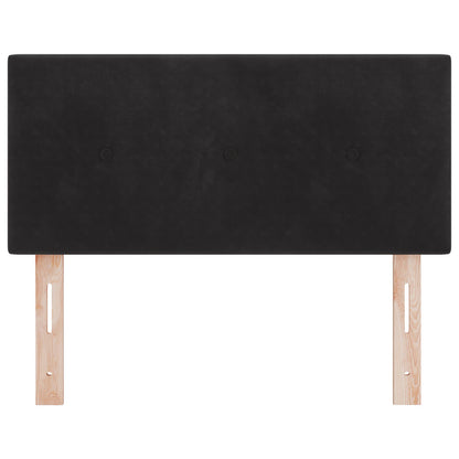 Hoofdbord Met Knopen Fluweel Zwart 80 cm Laag hoofdbord