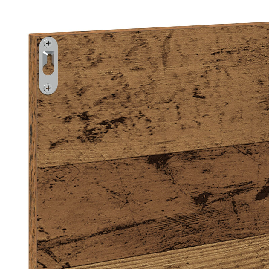 Badkamerspiegel Oude Hout 90X10,5X37 Cm Van Gefabriceerd Hout