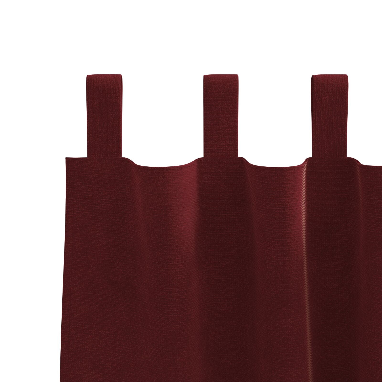 Blackout Gordijnen Met Hanglussen 2 Stuks Wijnrood Fluweel Bordeauxrood 140 x 175 cm met ophanglussen