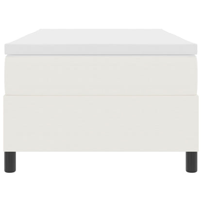 Boxspringbed Met Matras Crème 80X200 Cm Corduroy Stof