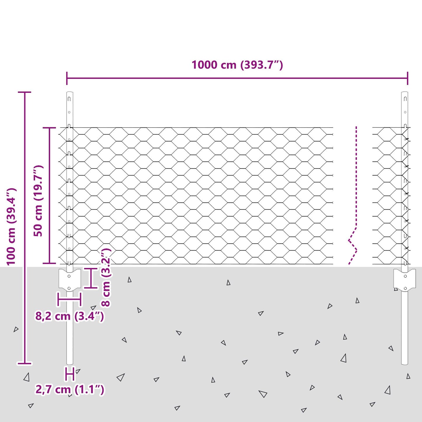 Schuttingpalen 11 St U-Profiel Groen 80 Cm Staal,  Zeshoekige Schutting Groen 0,5X10 M Staal