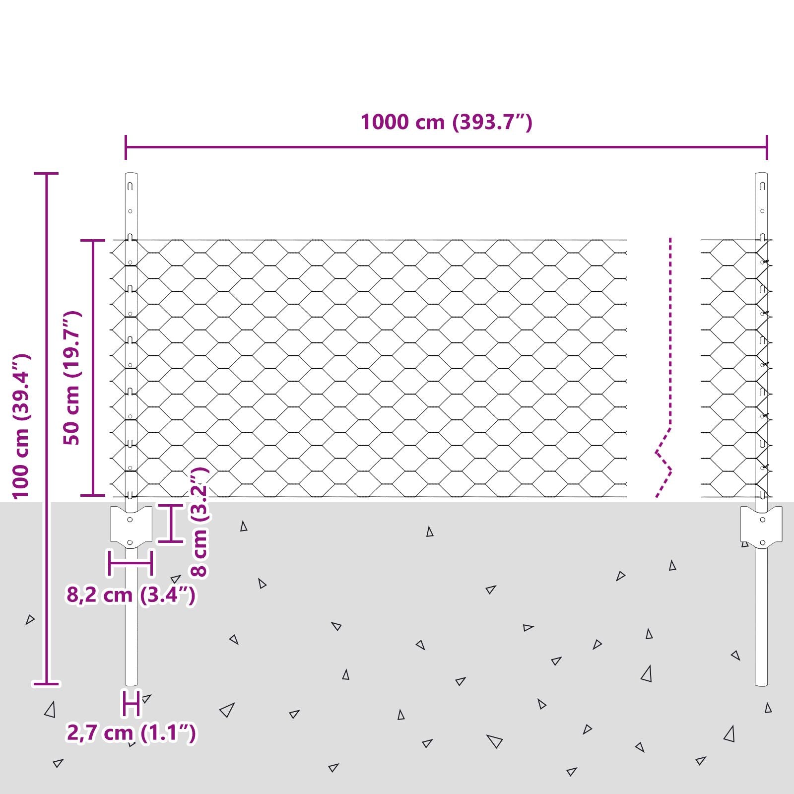 Schuttingpalen 11 St U-Profiel Groen 80 Cm Staal,  Zeshoekige Schutting Groen 0,5X10 M Staal