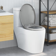 Toiletbril grijs 47x37x4 cm Duroplast