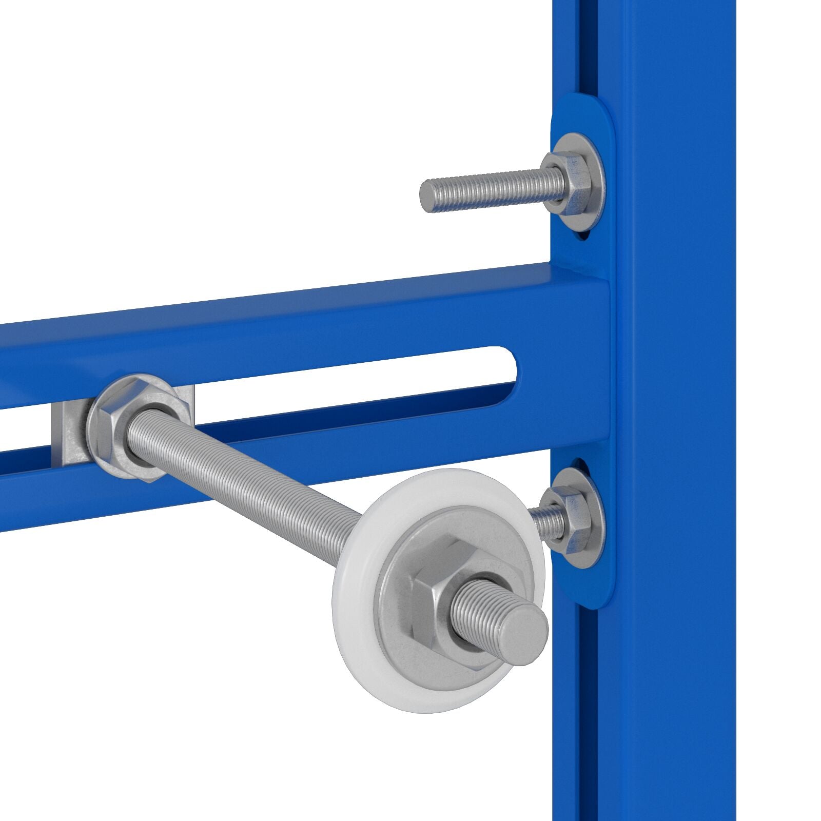 Badkameraccessoire Bevestigingen Blauw Staal 50 X 17,5 X 139 Cm voor urinoirsysteem