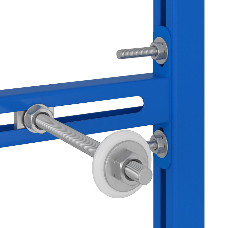 Badkameraccessoire Bevestigingen Blauw Staal 50 X 17,5 X 139 Cm voor urinoirsysteem