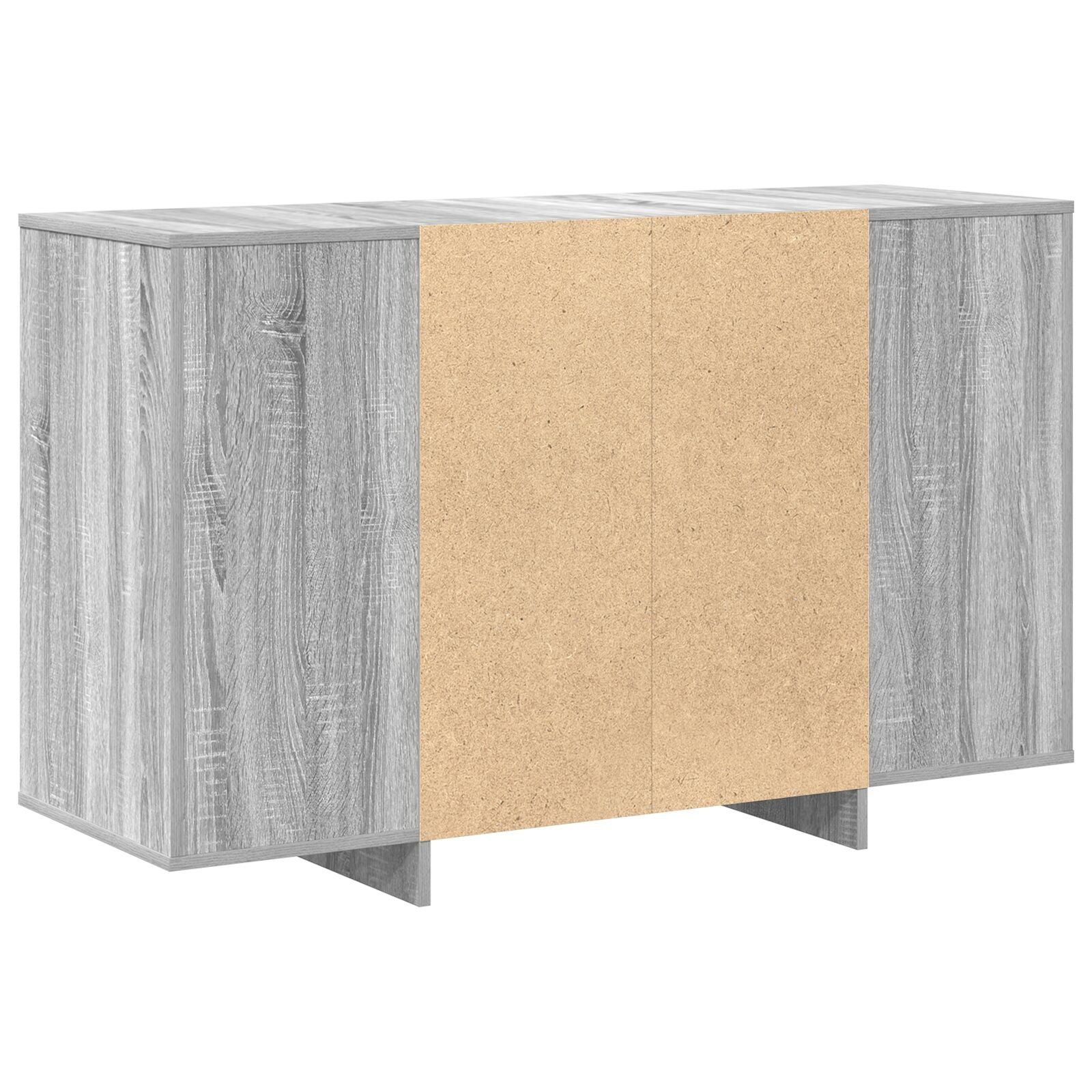 Dressoir Grijze Sonoma Bewerkt Hout 120 X 41 X 75 Cm