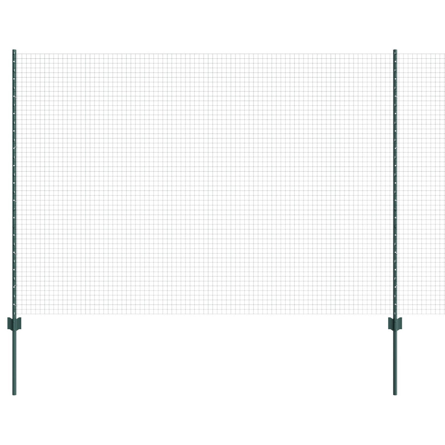 Tuinomheiningset Set Van 2 Groen Metaal 25 X 1,5 M Duurzaam