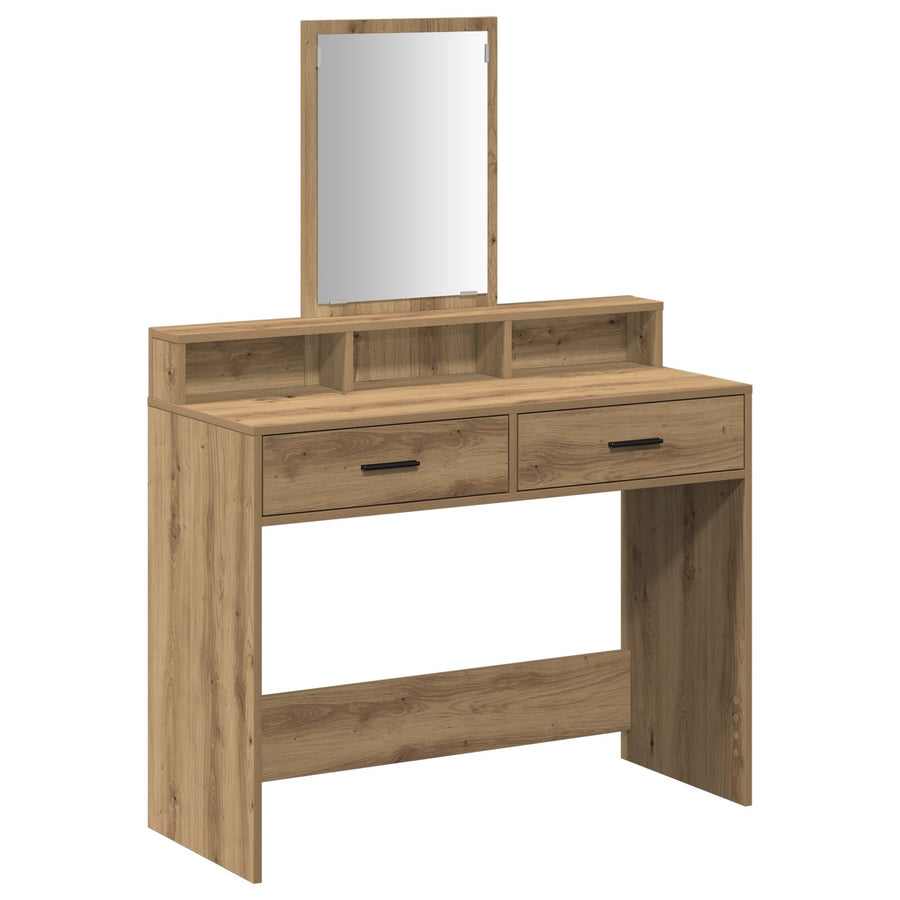 Kaptafel Met Lades En 100 x 41 x 140 cm Artisan eik