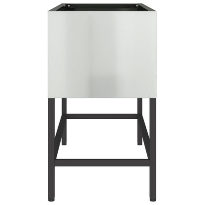 Verhoogde Tuinbak Gegalvaniseerd Staal Verzinkt staal 60 x 26 x 45 cm