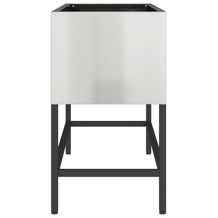 Verhoogde Tuinbak Gegalvaniseerd Staal Verzinkt staal 60 x 26 x 45 cm