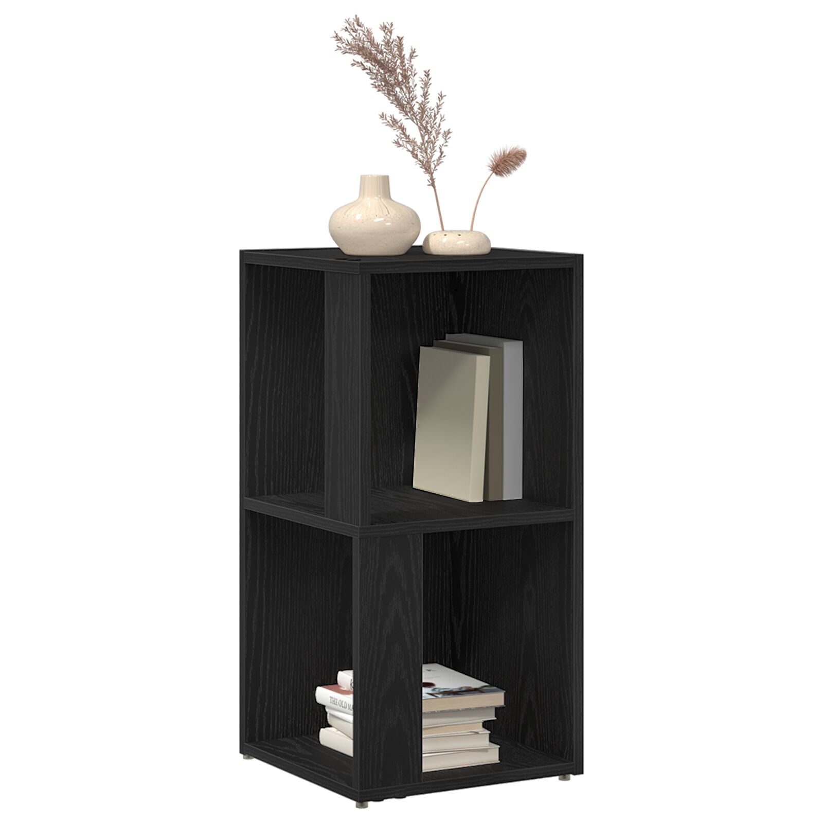 Hoekkast Zwart Eiken 33X33X67 Cm Bewerkte Hout