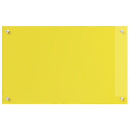 Keuken Achterwand 80X50X0,6 Cm Gehard Glas Geel 80 x 50 cm