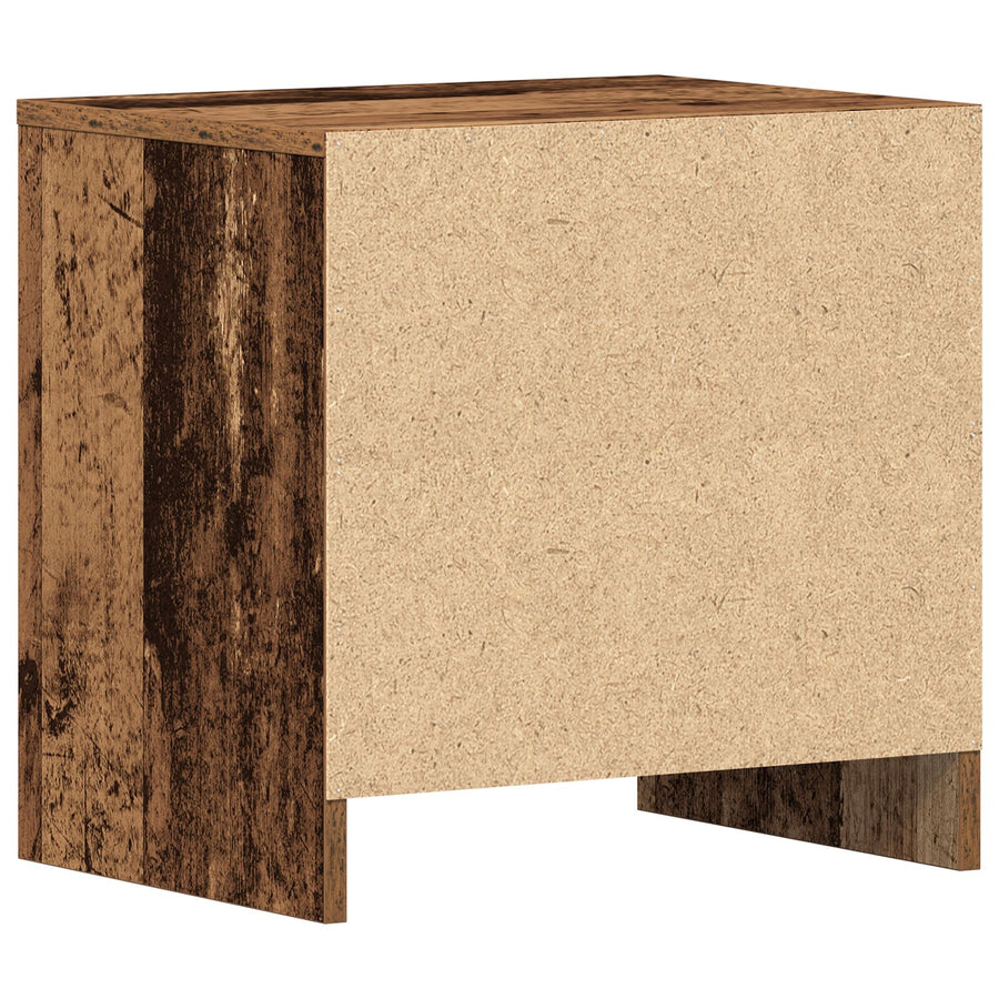 Nachtkastje 2 St Oude Hout 45X34X44,5 Cm Bewerkt Hout Oud hout