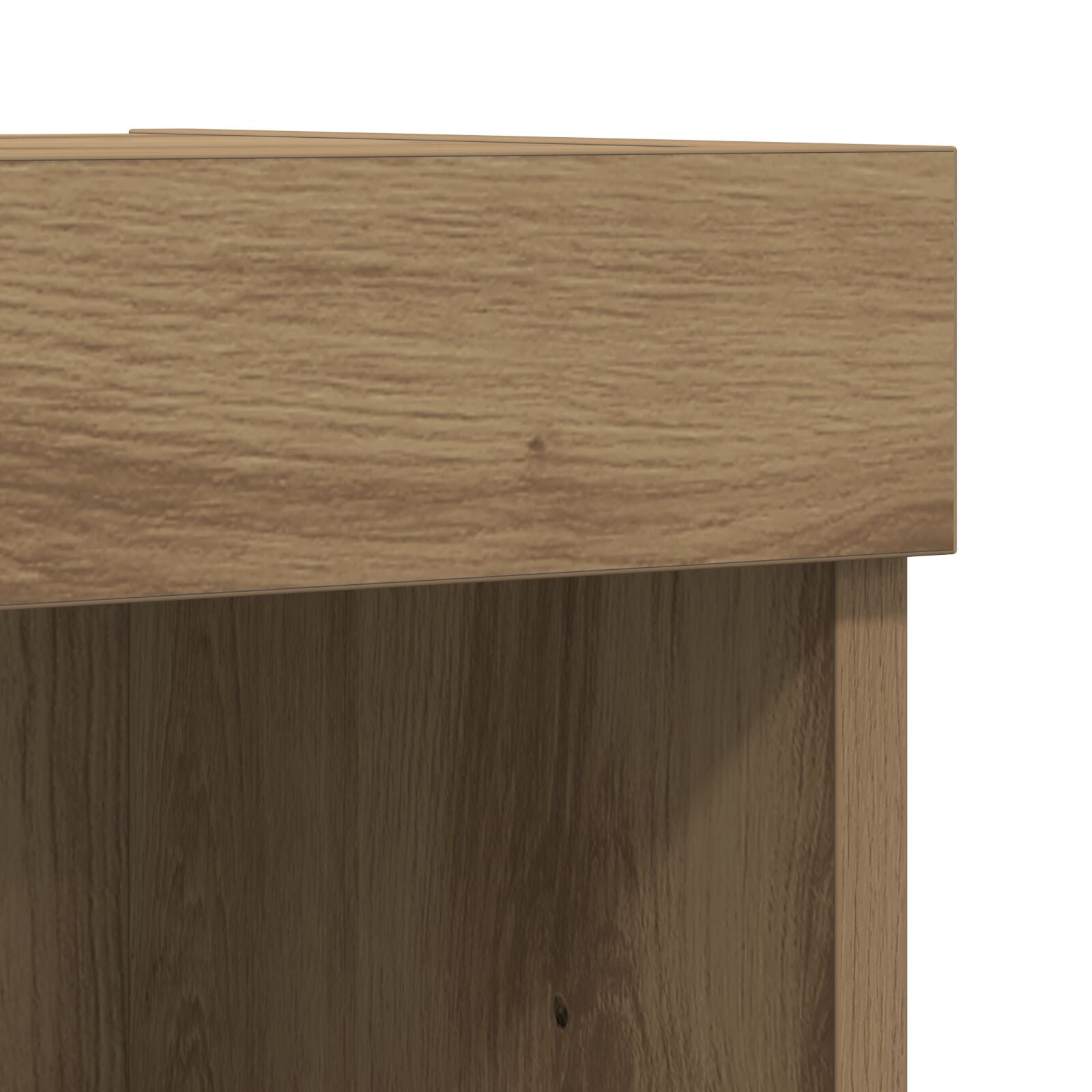 Tv Wandkasten Met Led Verlichting 2 Stuks Artisan Eiken