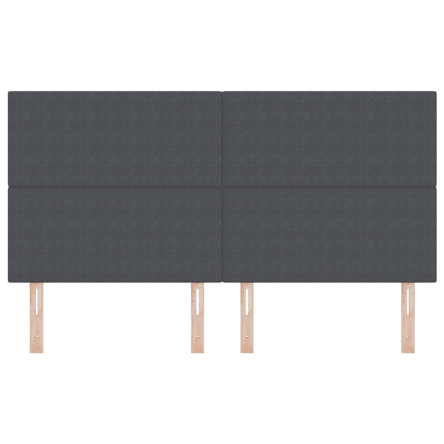 Hoofdbord Eenvoudig Ontwerp Corduroy Stof Donkergrijs 180 cm Hoog hoofdbord