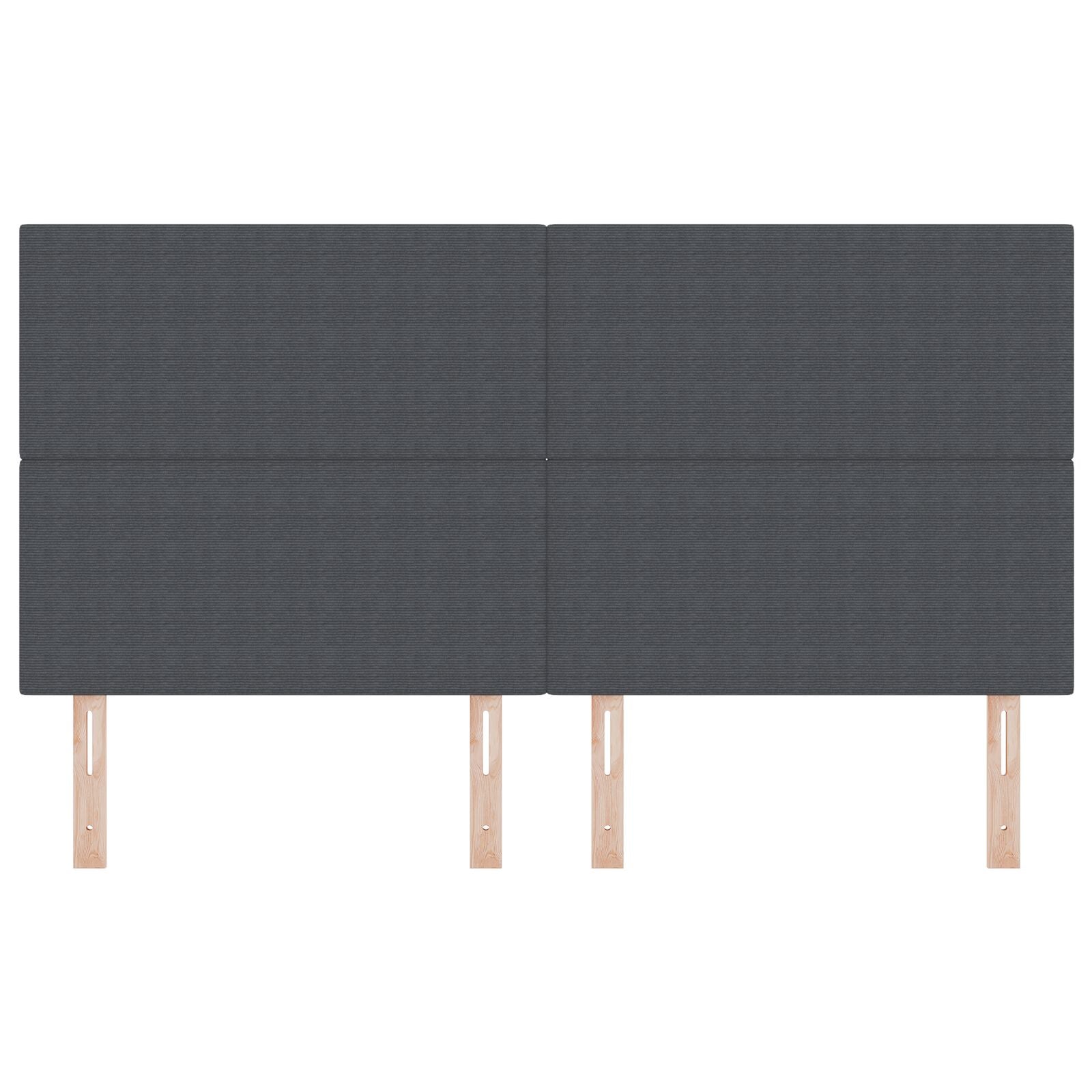 Hoofdbord Eenvoudig Ontwerp Corduroy Stof Donkergrijs 180 cm Hoog hoofdbord