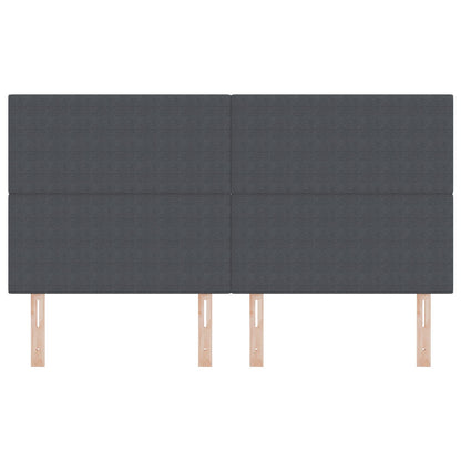 Hoofdbord Eenvoudig Ontwerp Corduroy Stof Donkergrijs 180 cm Hoog hoofdbord
