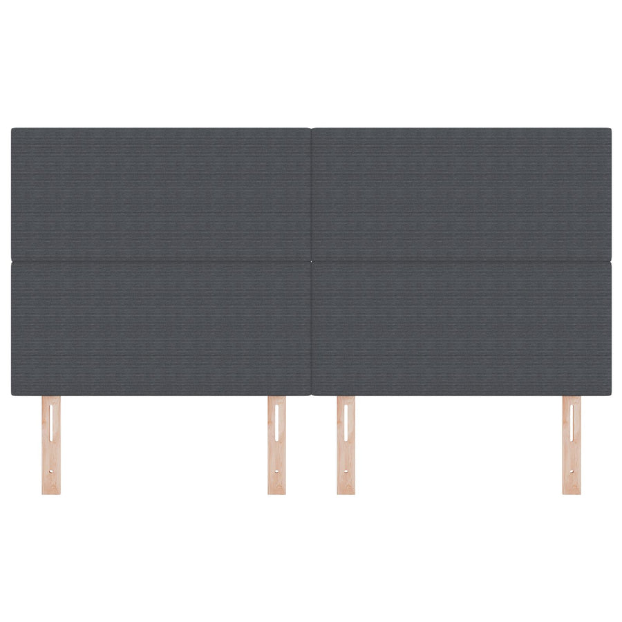 Hoofdbord Eenvoudig Ontwerp Corduroy Stof Donkergrijs 180 cm Hoog hoofdbord