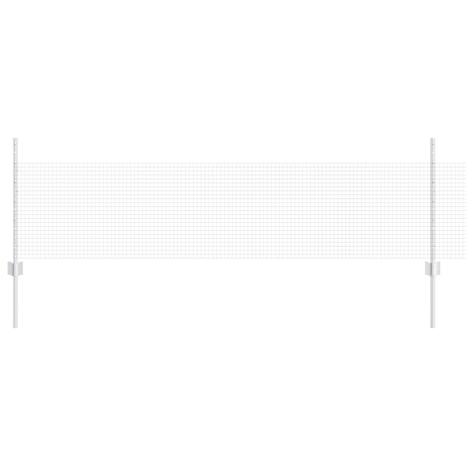 Gelast Draadhek Met 22 U Palen Zilver 0.5X50 M Staal