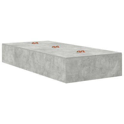 Opbergbedframe Betongrijs Beton Grijs 100 x 200 cm