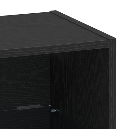 Zwevende Plank 40X28,5X40 Cm Bewerkt Hout 1 Zwart eiken