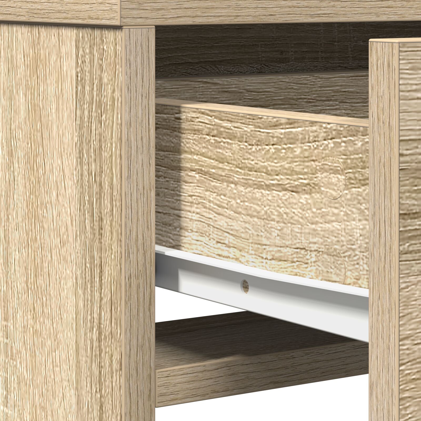 Kaptafel Met Lades 50 x 41 x 140 cm Sonoma eiken