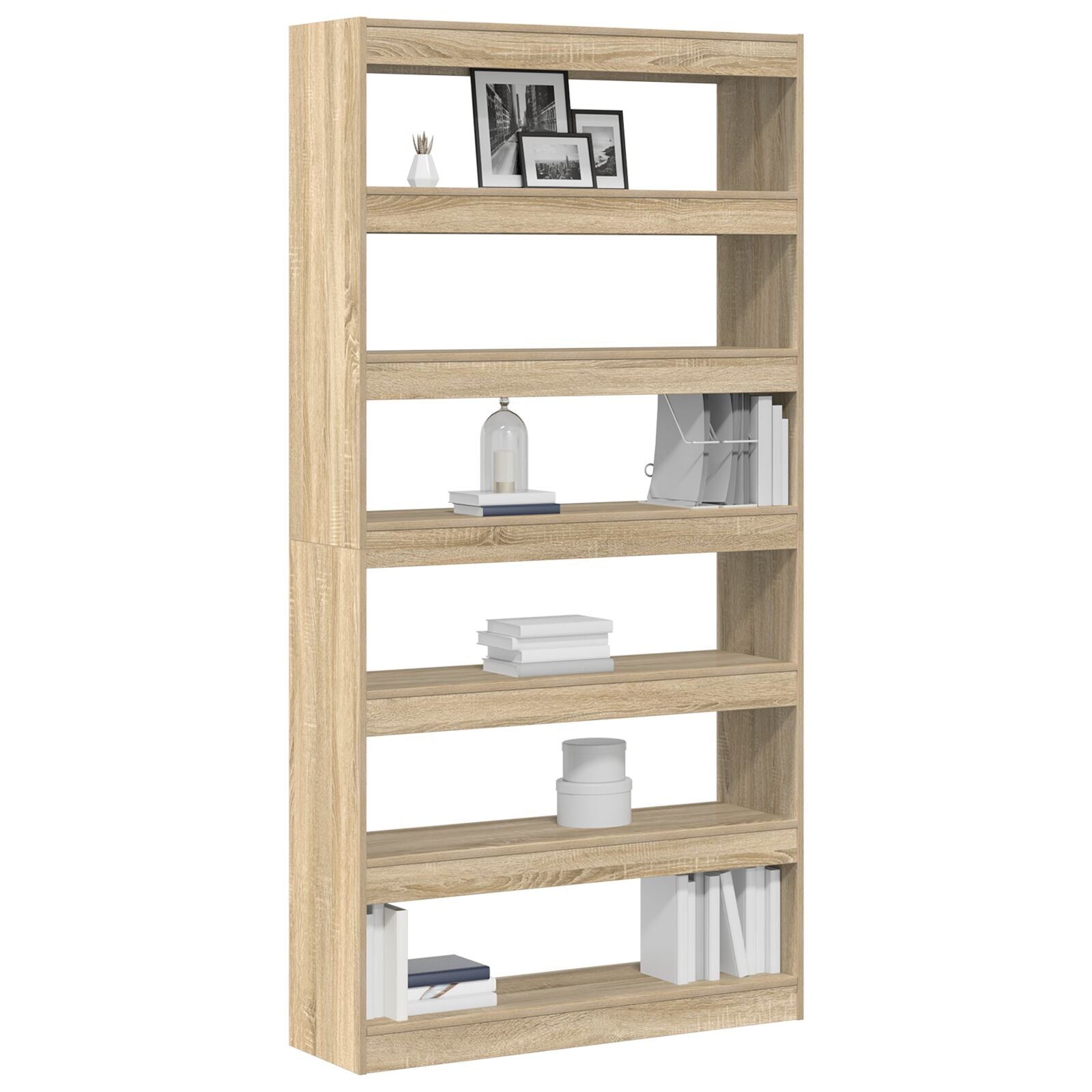 Boekenkast Hout 100 X 30 X 198 Cm Planken