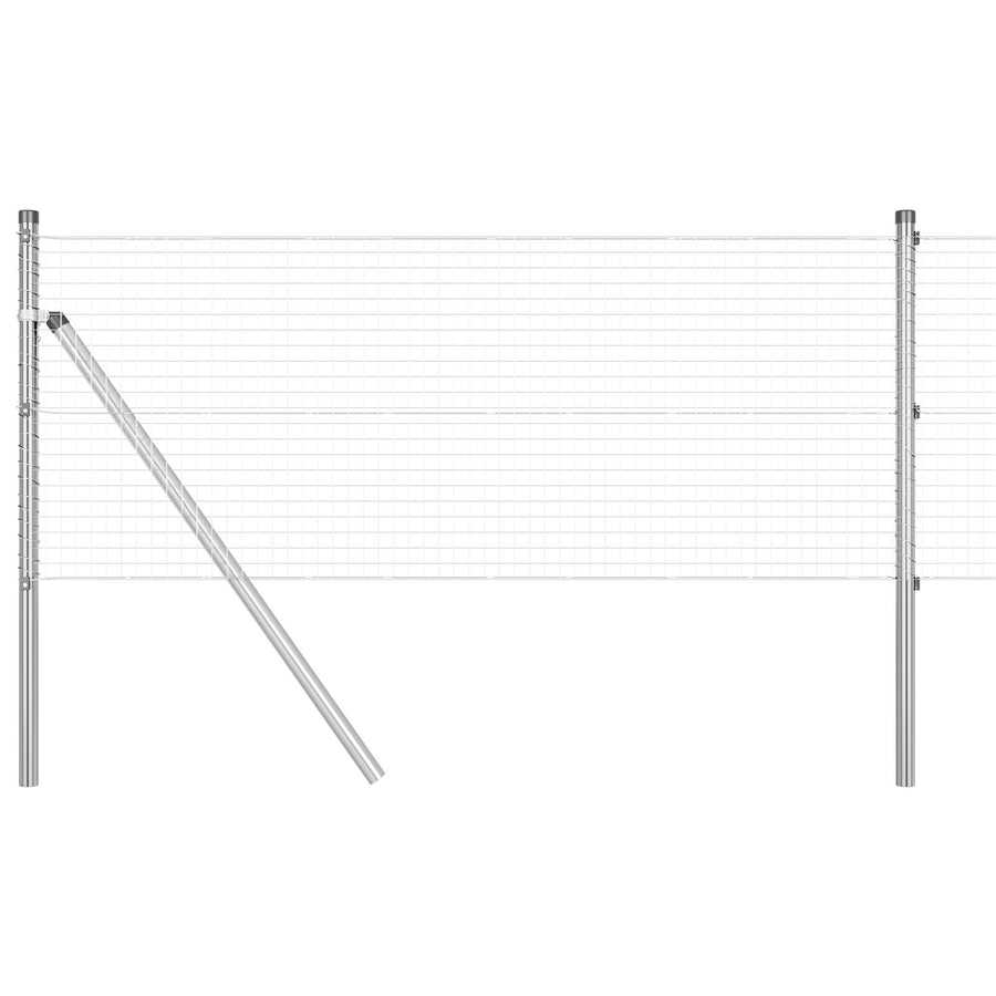 Gegoten Draadhek Met 13 Posten 0.6X100 M Gegalvaniseerd Staal Gegalvaniseerd Staal