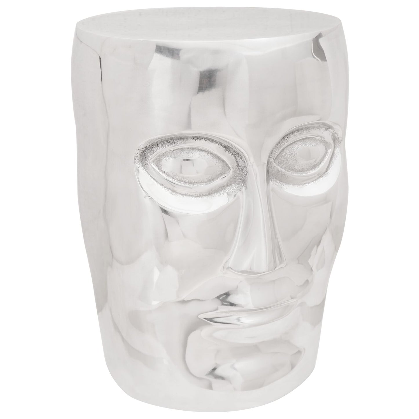 Face Kruk Zilver 33X33X45 Cm Aluminium